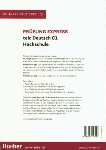 Produktbild: Pr&uuml;fung Express &ndash; telc Deutsch C1 Hochschule