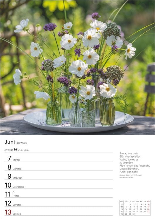 Produktbild: Blumenpracht Wochenplaner 2027 - 53 stimmungsvolle Fotografien