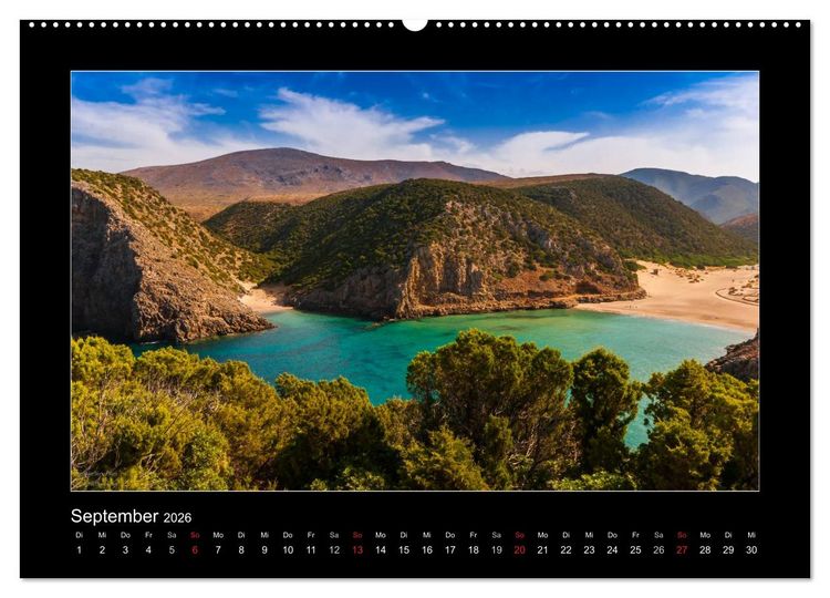 Produktbild: Die Trauminsel Sardinien (Wandkalender 2026 DIN A2 quer), CALVENDO Monatskalender