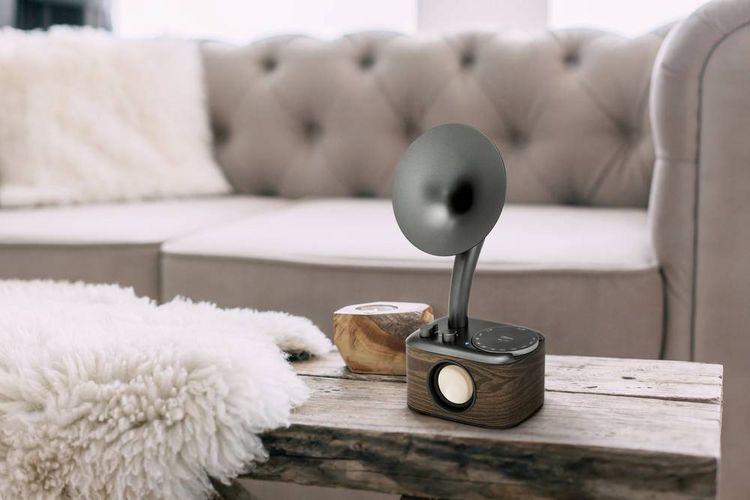 Produktbild: Sangean WR-45 Black Tischradio UKW AUX, Bluetooth&reg; wiederaufladbar Schwarz