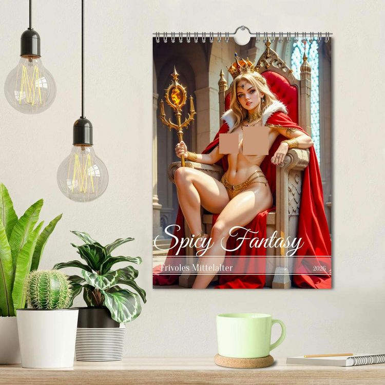 Produktbild: Spicy Fantasy - Frivoles Mittelalter (Wandkalender 2026 DIN A4 hoch), CALVENDO Monatskalender