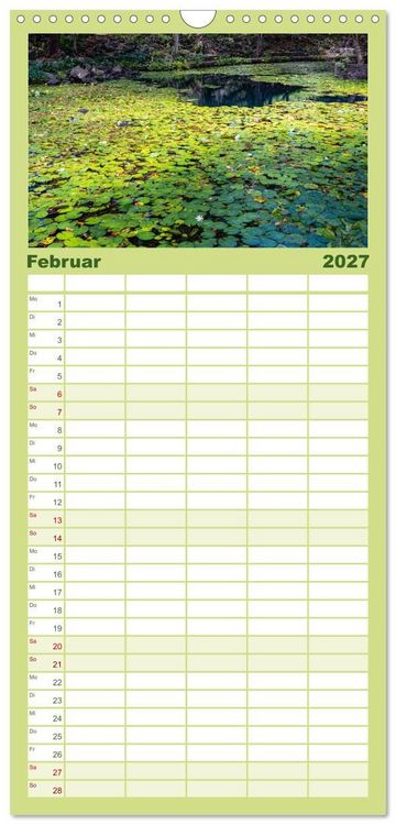 Produktbild: Familienplaner 2027 - Trauminseln der Welt - Mauritius mit 5 Spalten (Wandkalender, 21 x 45 cm) CALVENDO