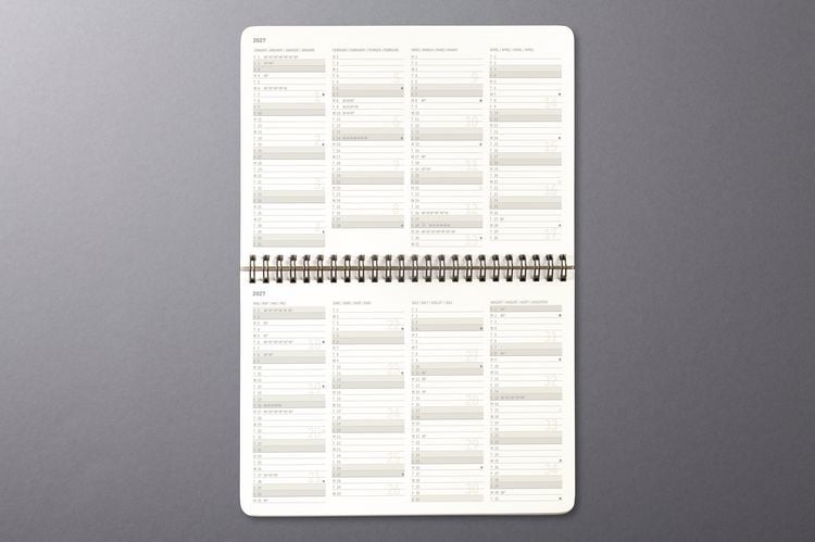 Produktbild: SIGEL C2781 Tischkalender Conceptum 2027, ca. A5 quer, Hardcover, schwarz
