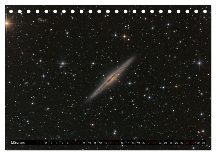 Produktbild: Galaxien im Universum (Tischkalender 2026 DIN A5 quer), CALVENDO Monatskalender