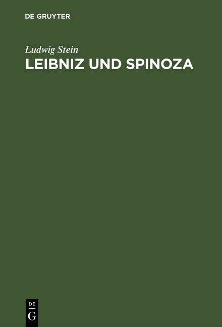 Produktbild: Leibniz und Spinoza