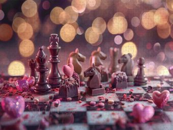 Produktbild: CALVENDO Puzzle Herzliche Pralines | 1000 Teile Lege-Gr&ouml;&szlig;e 64x48cm Foto-Puzzle f&uuml;r gl&uuml;ckliche Stunden