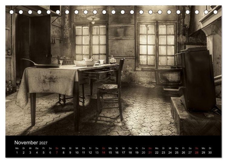 Produktbild: Vergessene und verlassene sch&ouml;ne Orte (Tischkalender 2027 DIN A5 quer), CALVENDO Monatskalender