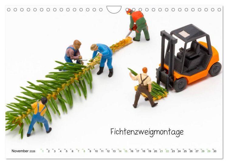 Produktbild: Uhraufzieher ... und andere Mini-Welten (Wandkalender 2026 DIN A4 quer), CALVENDO Monatskalender