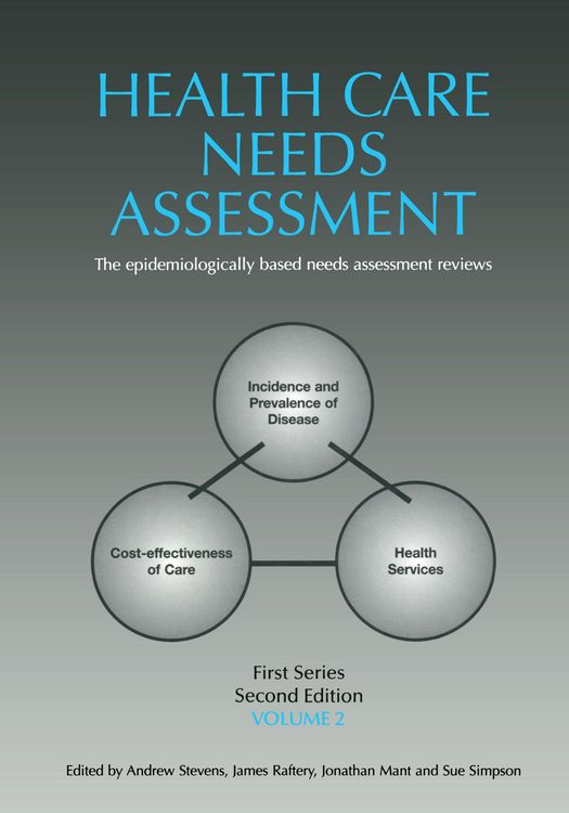 Produktbild: Health Care Needs Assessment, First Series, Volume 2, Second Edition