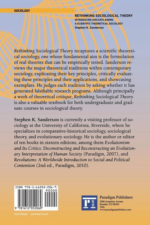 Produktbild: Rethinking Sociological Theory