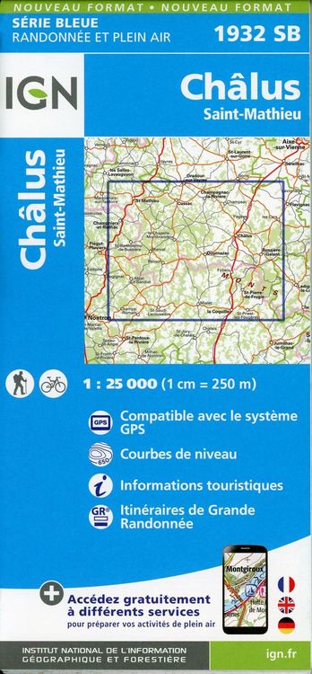 Produktbild: Ch&acirc;lus-St-Mathieu 1:25 000
