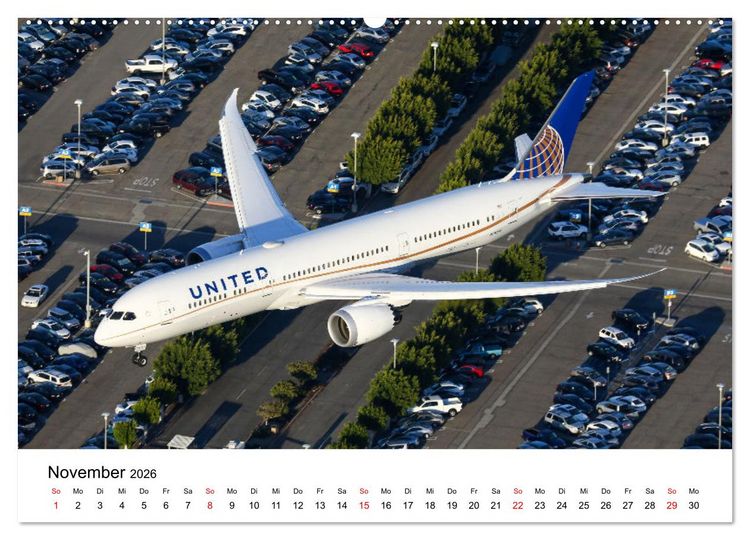 Produktbild: From Above - Die etwas andere Perspektive auf Flugzeuge (hochwertiger Premium Wandkalender 2026 DIN A2 quer), Kunstdruck in Hochglanz