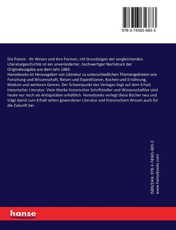 Produktbild: Die Poesie