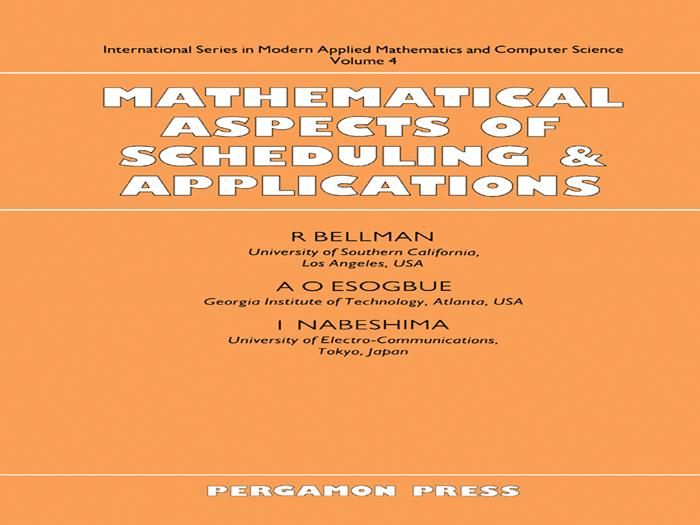 Produktbild: Mathematical Aspects of Scheduling and Applications