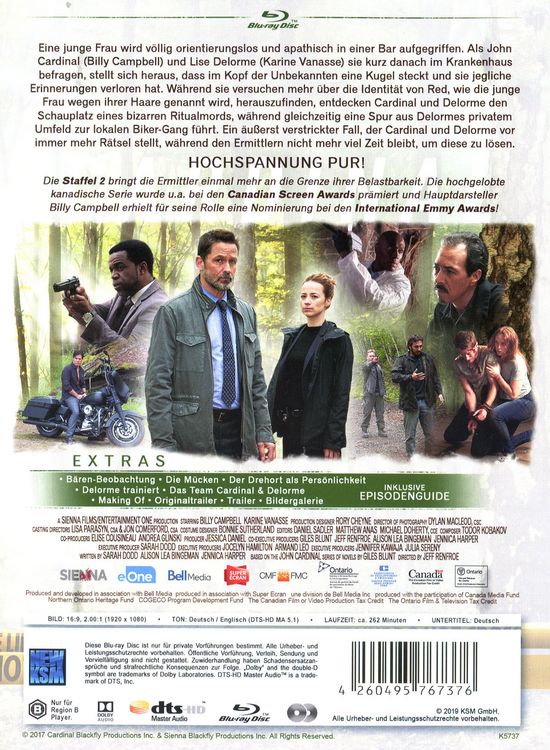 Produktbild: Cardinal - Die komplette zweite Staffel [2 BRs]
