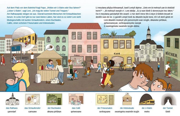 Produktbild: In der Stadt (Deutsch-Kurdisch/Kurmanc&icirc;)