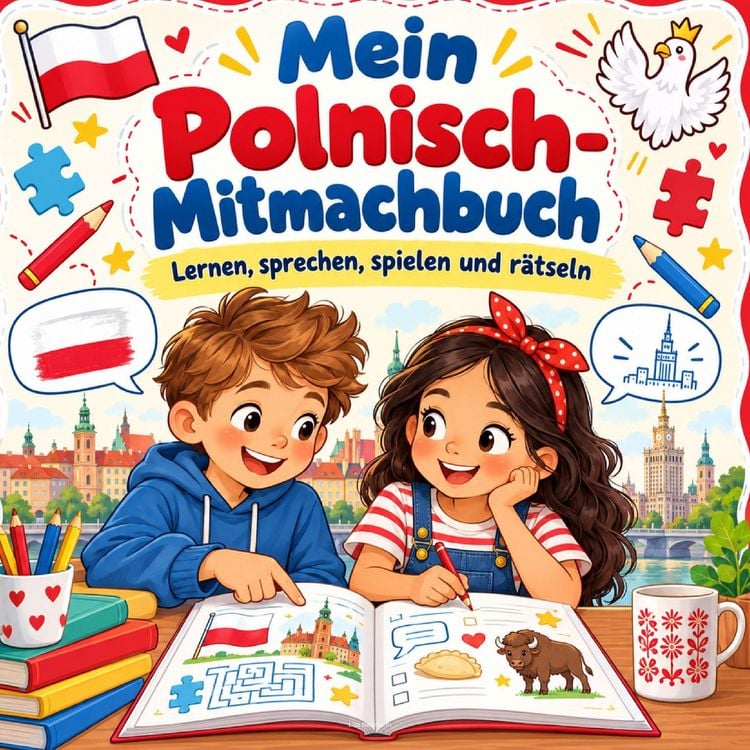 Produktbild: Mein Polnisch-Mitmachbuch - Lernen, sprechen, spielen und r&auml;tseln