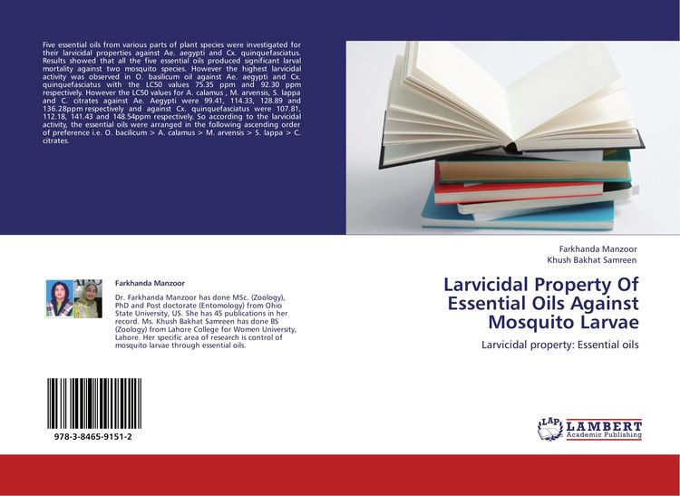 Produktbild: Larvicidal Property Of Essential Oils Against Mosquito Larvae