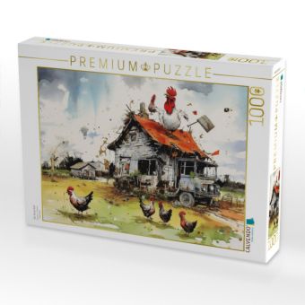 Produktbild: CALVENDO Puzzle Der Bauernhof | 1000 Teile Lege-Gr&ouml;&szlig;e 64x48cm Foto-Puzzle f&uuml;r gl&uuml;ckliche Stunden