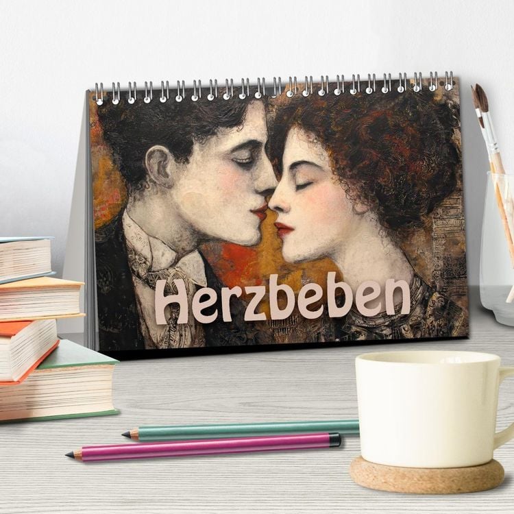 Produktbild: Herzbeben (Tischkalender 2027 DIN A5 quer), CALVENDO Monatskalender
