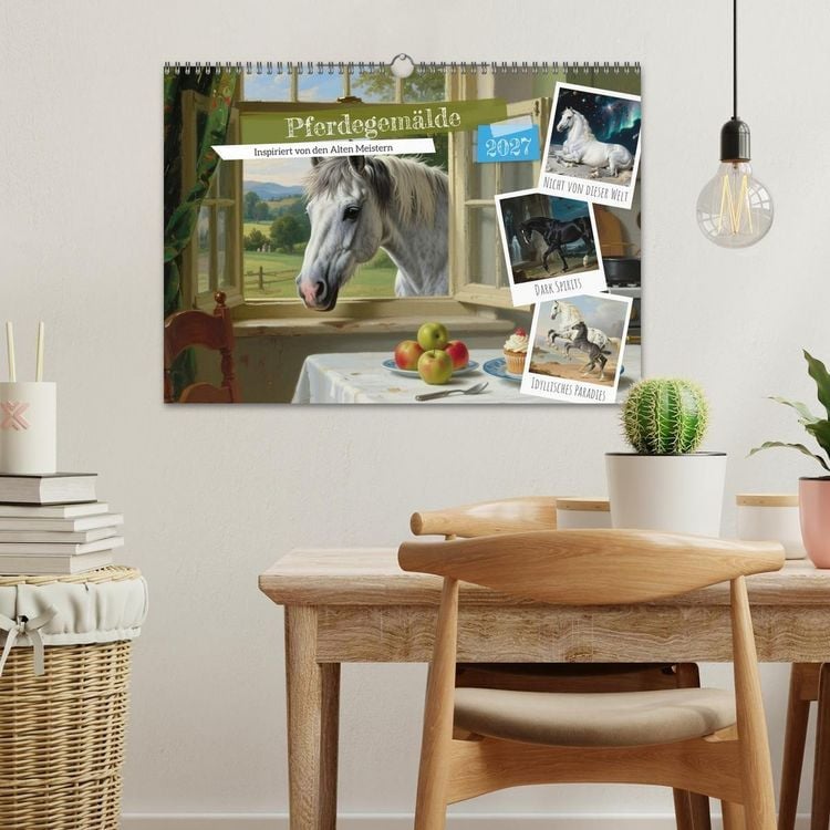 Produktbild: Pferdegem&auml;lde, inspiriert von den Alten Meistern (Wandkalender 2027 DIN A3 quer), CALVENDO Monatskalender