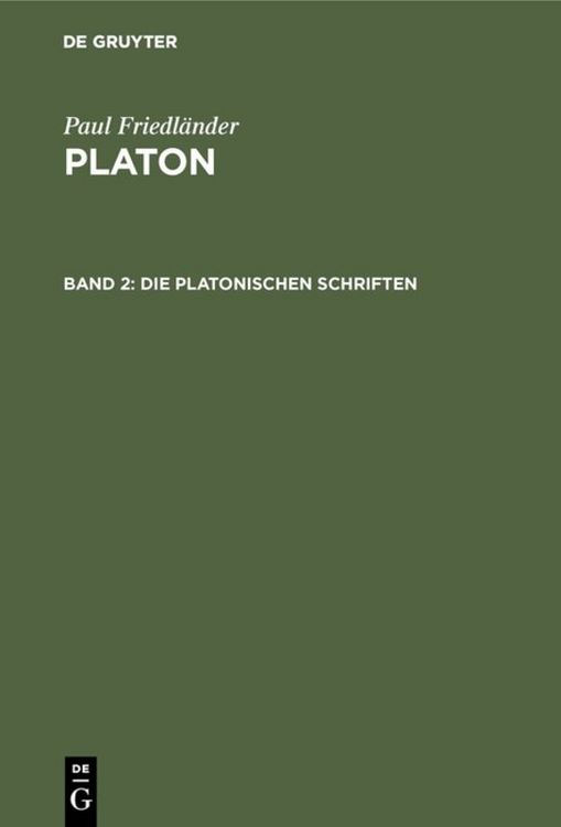 Produktbild: Die platonischen Schriften