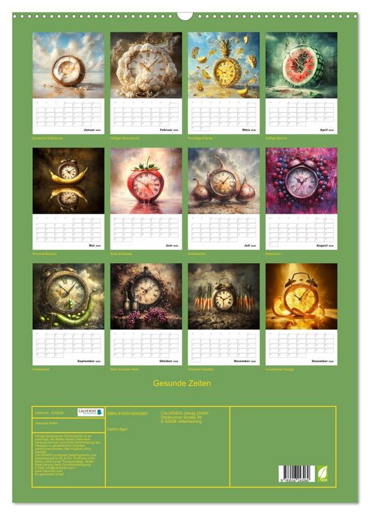 Produktbild: Gesunde Zeiten (Wandkalender 2026 DIN A2 hoch), CALVENDO Monatskalender