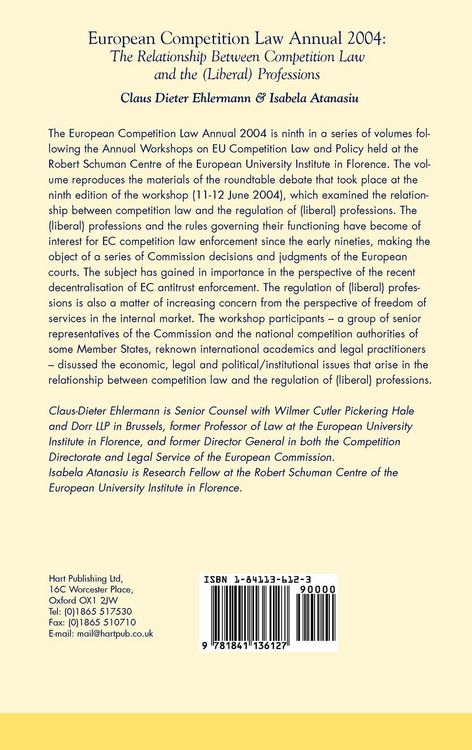 Produktbild: European Competition Law Annual, 2004