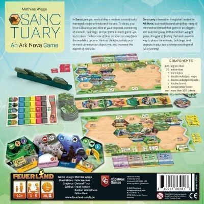 Produktbild: Feuerland FEU36581 - Sanctuary, Brettspiel, Kennerspiel, An Ark Nova Game