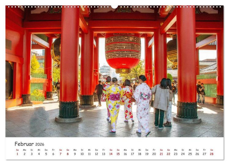Produktbild: Unterwegs in Japan (hochwertiger Premium Wandkalender 2026 DIN A2 quer), Kunstdruck in Hochglanz