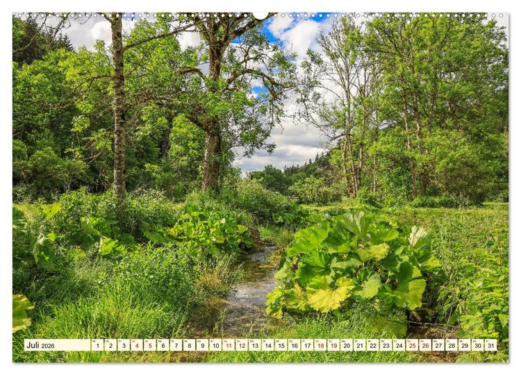Produktbild: Naturpark Obere Donau (hochwertiger Premium Wandkalender 2026 DIN A2 quer), Kunstdruck in Hochglanz