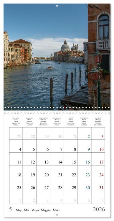 Produktbild: Romantic corners in Venice (Wall Calendar 2026 12 &times; 12 Inch) CALVENDO 12 Month Wall Calendar