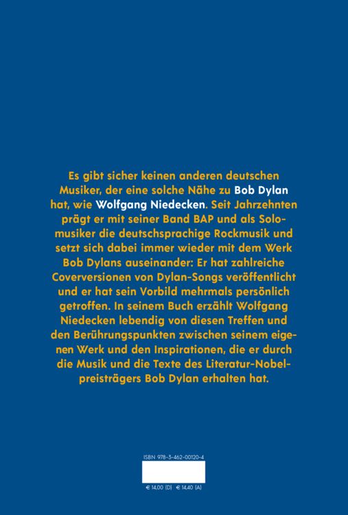Produktbild: Wolfgang Niedecken &uuml;ber Bob Dylan