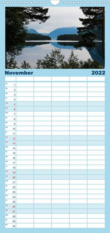 Produktbild: S&uuml;dnorwegen - Familienplaner hoch (Wandkalender 2022 , 21 cm x 45 cm, hoch)