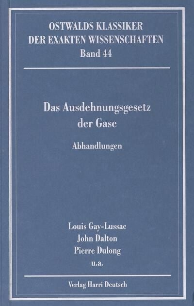 Bild vom Artikel Das Ausdehnungsgesetz der Gase (Gay-Lussac, Dalton, Dulong) vom Autor Louis Gay-Lussac
