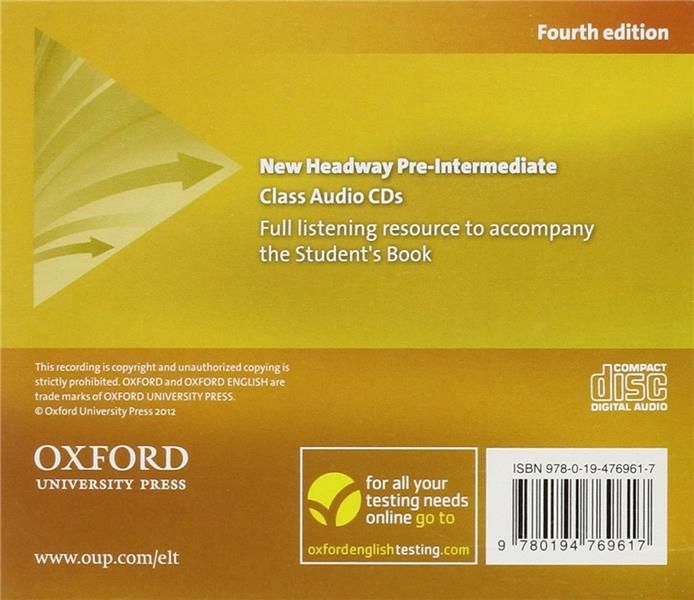 Produktbild: New Headway: Pre-Intermediate: Class CDs/3 CDs