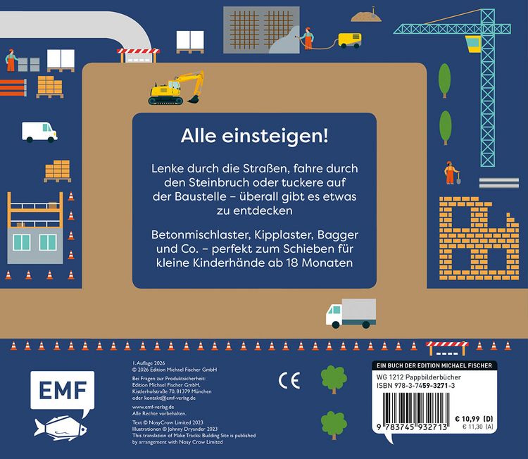 Produktbild: Tut, Tut! &ndash; Mein Schiebebuch: Lass uns Bagger fahren!