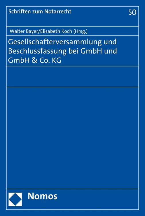 Produktbild: Gesellschafterversammlung und Beschlussfassung bei GmbH und GmbH & Co. KG