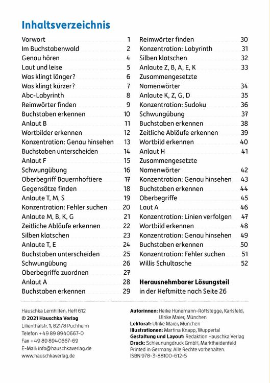 Produktbild: Vorschule &Uuml;bungsheft ab 5 Jahre f&uuml;r Junge und M&auml;dchen - Sprache entdecken