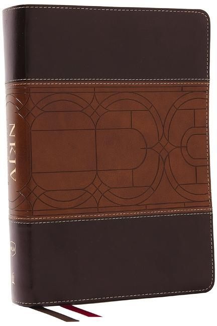 Produktbild: NKJV Study Bible, Leathersoft, Brown, Full-Color, Thumb Indexed, Comfort Print