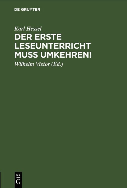 Produktbild: Der erste Leseunterricht muss umkehren!