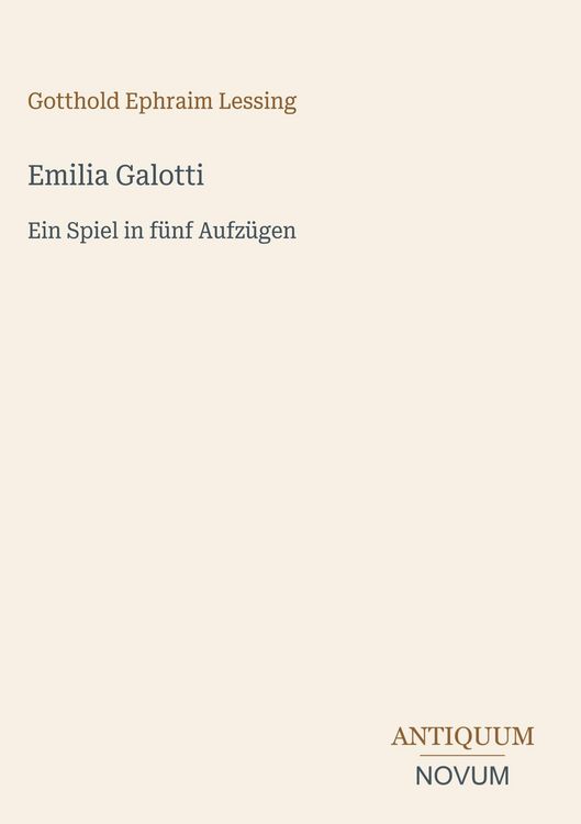 Produktbild: Emilia Galotti