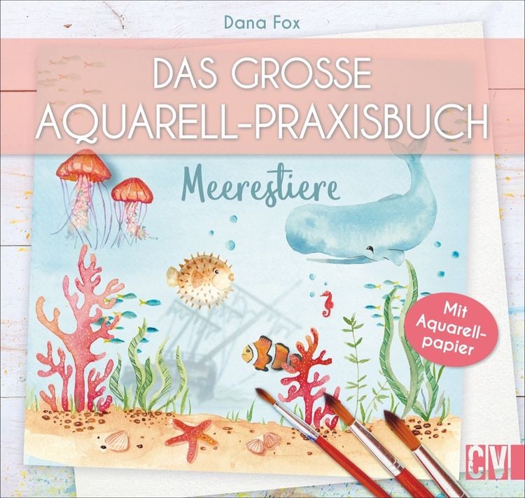 Produktbild: Das gro&szlig;e Aquarell-Praxisbuch - Meerestiere