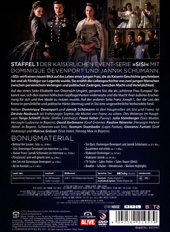 Produktbild: Sisi - Staffel 1 (alle 6 Teile) (Filmjuwelen) (2 DVDs)