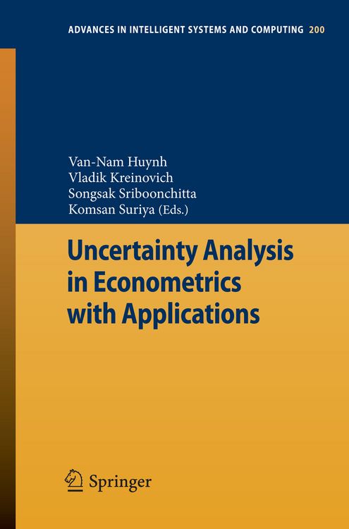 Produktbild: Uncertainty Analysis in Econometrics with Applications