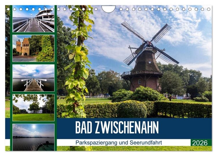 Produktbild: Bad Zwischenahn, Parkspaziergang und Seerundfahrt (Wandkalender 2026 DIN A4 quer), CALVENDO Monatskalender