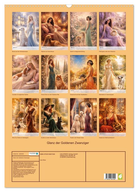 Produktbild: Glanz der Goldenen Zwanziger (Wandkalender 2027 DIN A2 hoch), CALVENDO Monatskalender