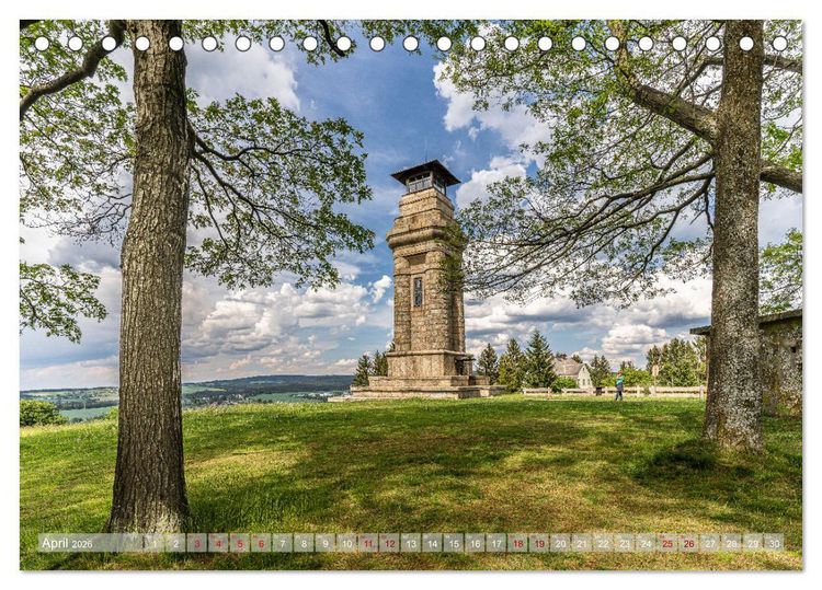 Produktbild: Vogtland - Farben einer Landschaft (Tischkalender 2026 DIN A5 quer), CALVENDO Monatskalender