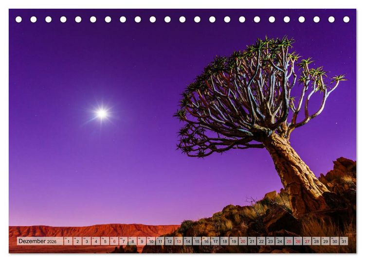 Produktbild: Namibia - Sehnsucht Afrika (Tischkalender 2026 DIN A5 quer), CALVENDO Monatskalender