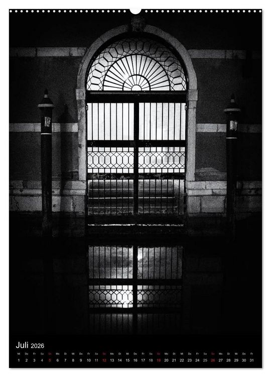 Produktbild: Venice Noir - Das etwas andere Venedig (hochwertiger Premium Wandkalender 2026 DIN A2 hoch), Kunstdruck in Hochglanz